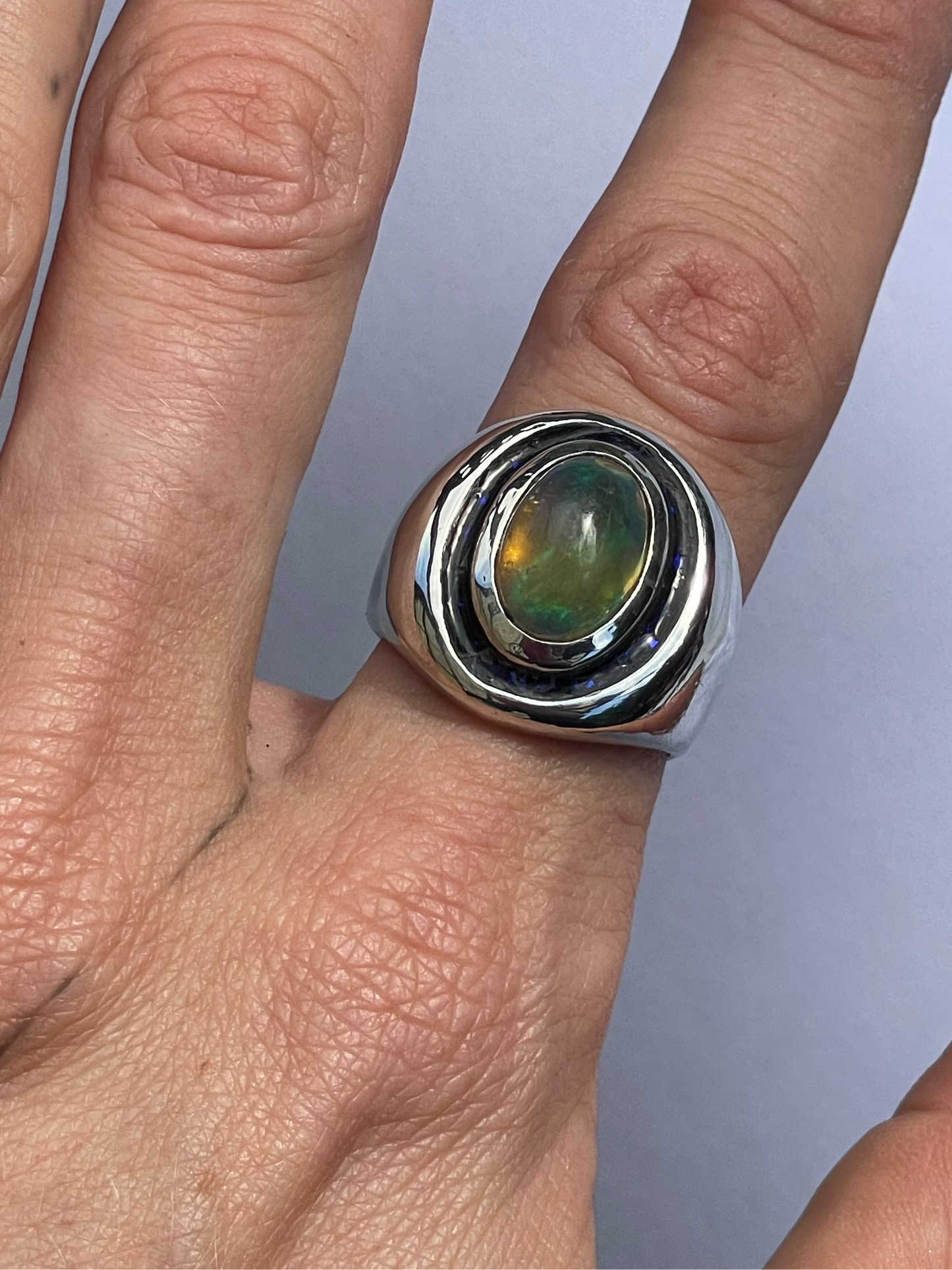 Ethiopian Nightfire Signet Ring